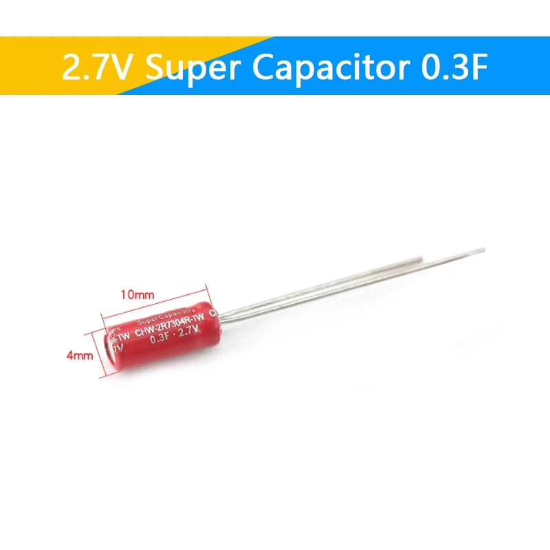 Supercapacitores Farad 2.7V - Varios Valores (0.5F a 60F)