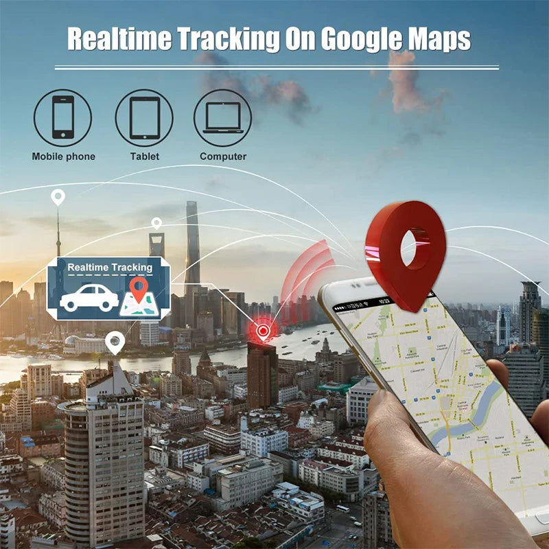Mini Localizador GPS Tracker 4G para Auto (1500mAh, Imán, IP67, Alerta Manipulación)