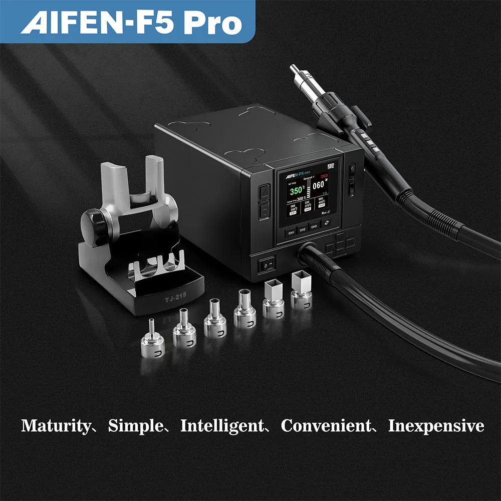 AIFEN F5PRO 1000W Hot Air Rework Station Industrial-Grade Hot AirAI Gun Electronics Soldering Station BGA SMD PCB Heat Gun Tools