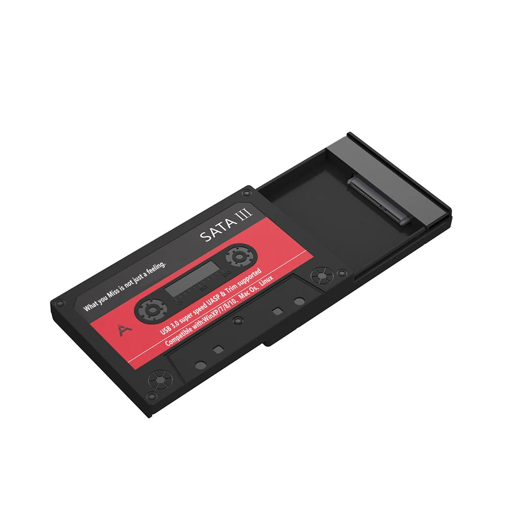 Carcasa Externa UTHAI T46 USB 3.0 SATA (5Gbps, UASP) para Disco Duro HDD/SSD 2.5" Cinta para PC/Notebook