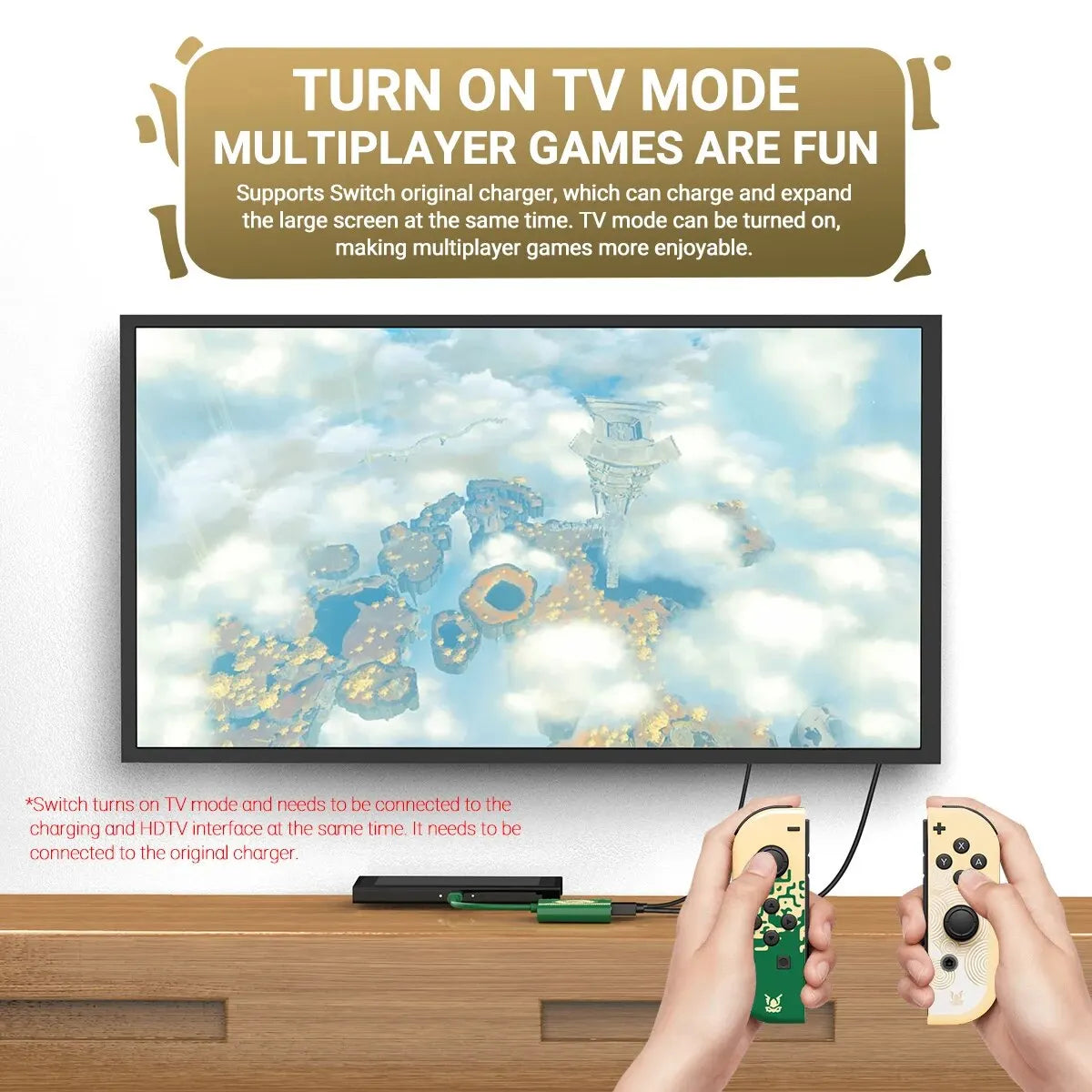 Docking Station PD100W para Nintendo Switch/OLED/Steam Deck/Teléfono/iPad/Laptop (Modo TV, USB-C a HDTV 4K)