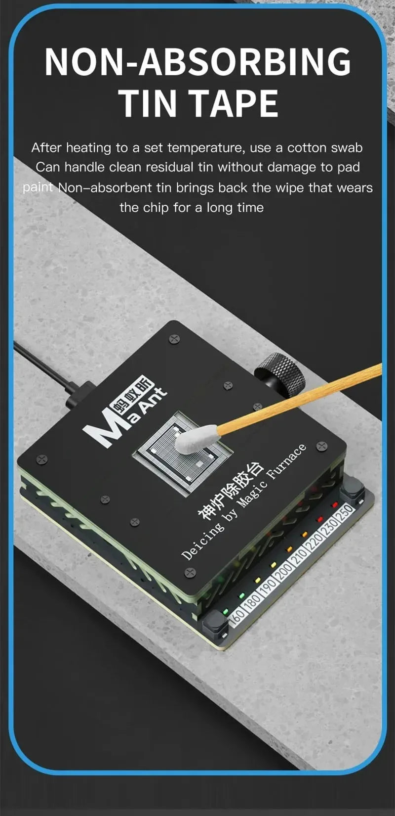 Maant SL-2 Mini Universal Adjustable Temperature CPU Heating Platform for Chip CPU Glue Removal Solder Removal BGA Reballing