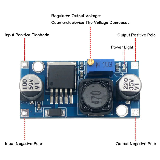 Lote 1/5/10 Pcs Módulo Convertidor Buck LM2596 DC-DC 3.0-40V a 1.5-35V Step-Down