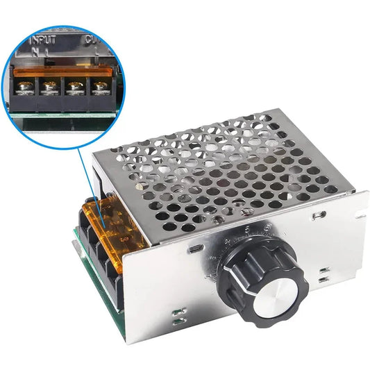 Regulador Voltaje AC 220V 4000W SCR Dimmer Control Velocidad Motor Termostato