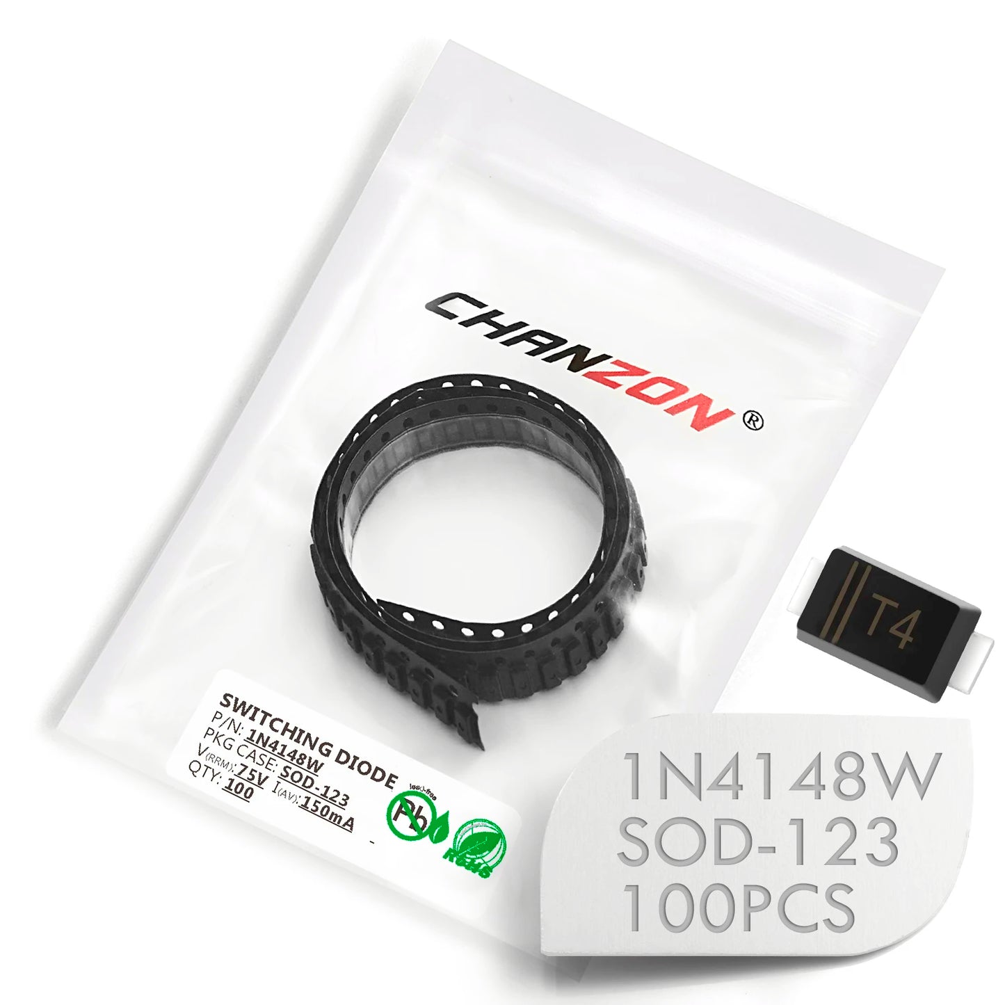 Kit Surtido Diodos SMD: Schottky / Fast Recovery / Switching (M1-M7, SS14-SS36, LL4148, etc.)