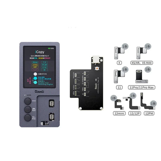 QIANLI Icopy Face ID Repair Instrument for iPhone X-14 PRO MAX Battery Testing Board LCD Vibrator Transfer EEPROM Programmer