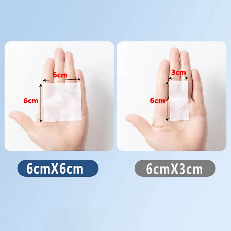 100Pcs/box 75% Alcohol Wipes Individually Wrapped For Disposable Cleaning Pads Car Detail Glass Wash Towel Screen Glasses Clean