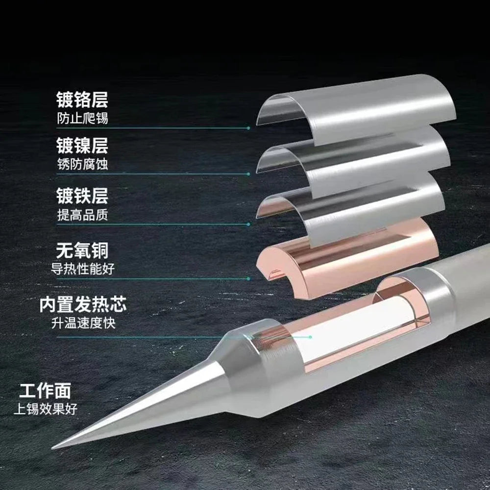 Mechanic C210 Soldering Iron Tips 210 Tips for T210 T210-A T210-NA Sugon T26/T26D Soldering Handle Soldering Station Welding Tip