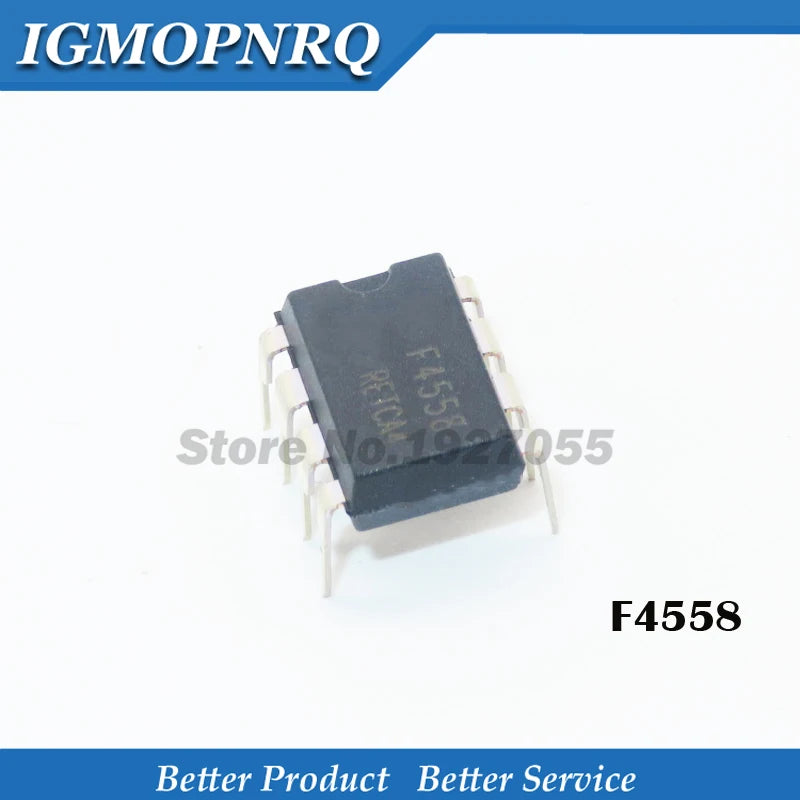 Lote 10 Pcs Amplificador Operacional F4558 / CF4558 DIP-8 (4558)