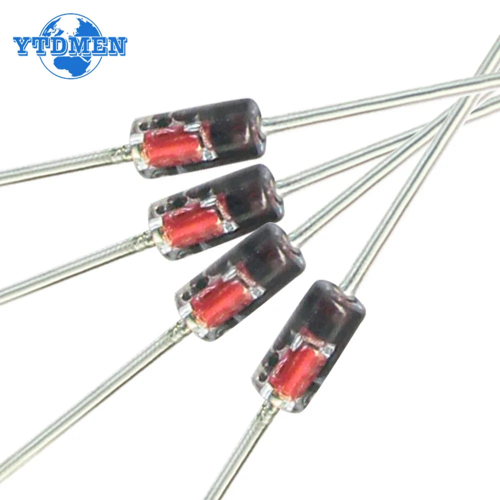 Kit Surtido Diodos THT DO-41/DO-35/DO-15 (Rectificador/Schottky/Switching) - Varios Tipos (100/200 Piezas)