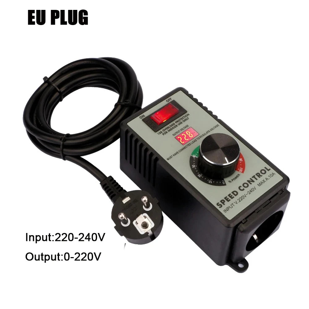 Controlador Velocidad Motor AC 220V 4000W con Display LED Regulador Voltaje Variable Router/Ventilador/Taladro