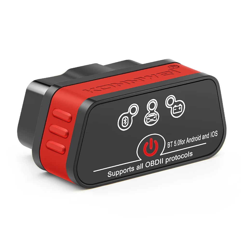 KONNWEI KW901 Bluetooth 5.0 Code Reader ELM327 V1.5 OBD OBD2 Car Diagnostic Tool ELM 327 V1 5 for Android/IOS pk Vgate iCar2
