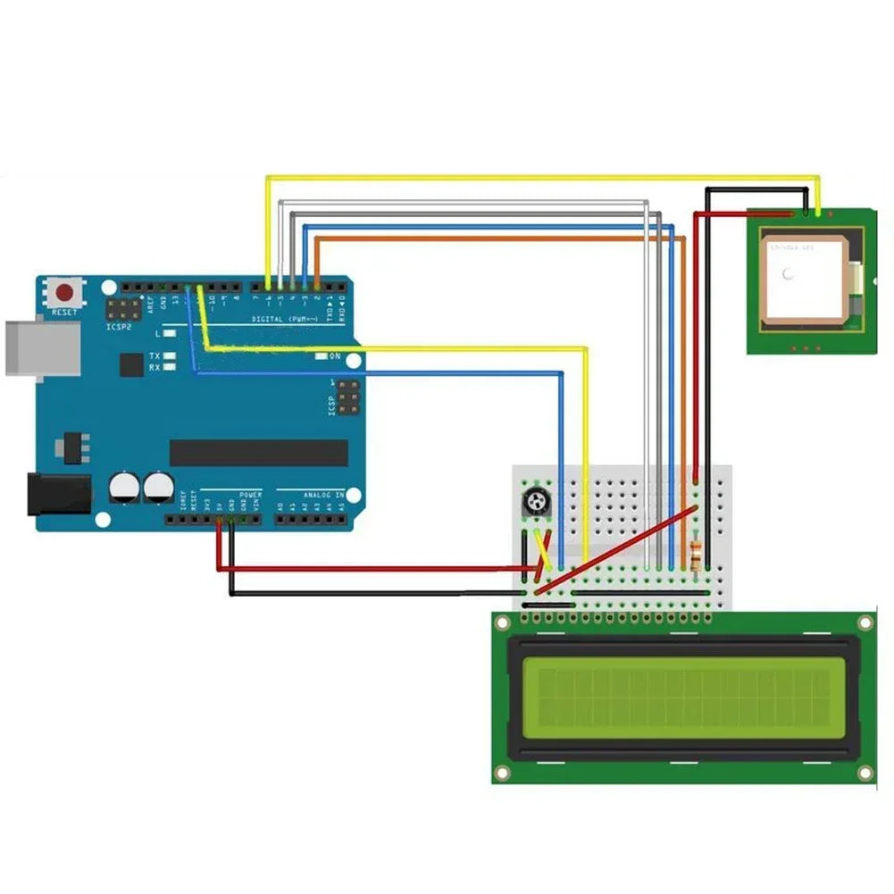 Módulo GPS VK16E (G28U7FTTL) G-Mouse (Antena Cerámica, TTL 9600bps, Flash Integrado) para Control Vuelo / Navegación Vehicular