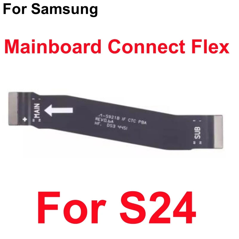 Para Samsung S24 Ultra S25 Plus S928B S926B S921B S928 S931B S938B Placa de puerto de carga USB placa base de señal principal Cable flexible LCD