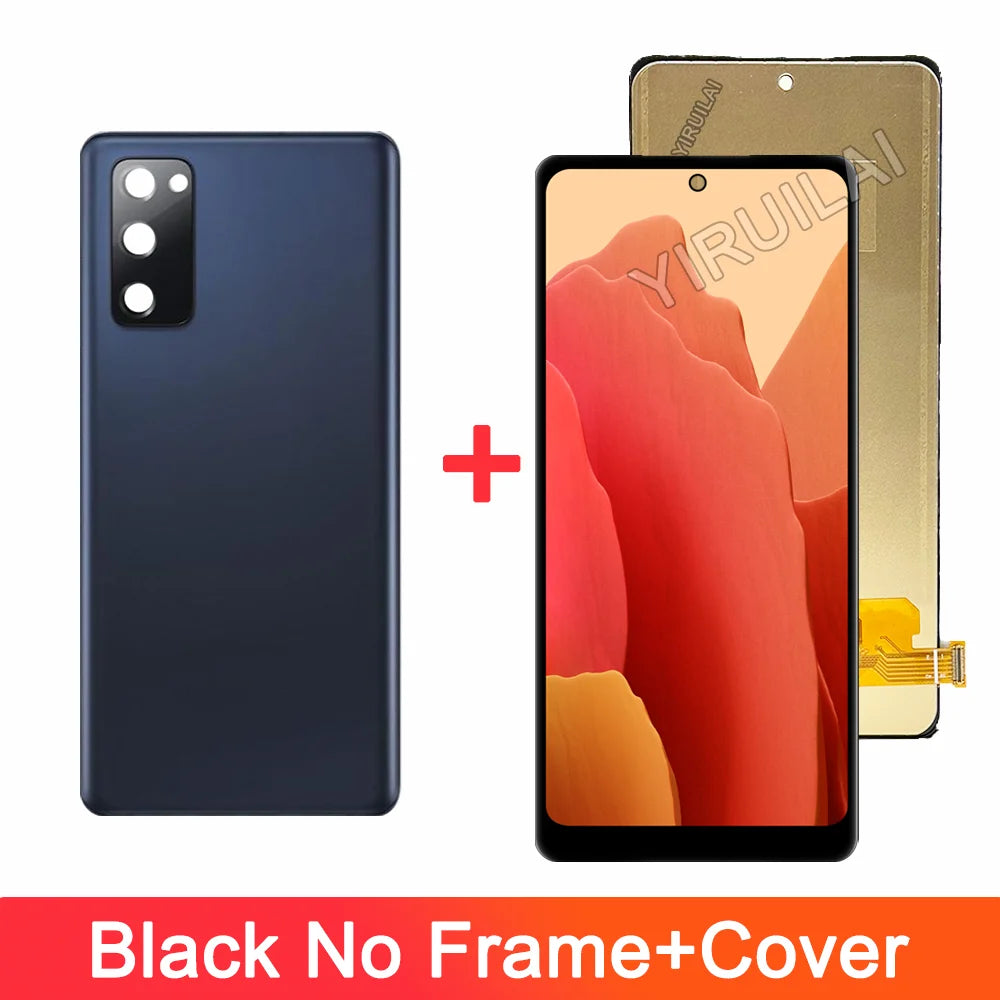 Nuevo TFT LCD para Samsung S20 FE pantalla LCD SM-G781 G7810 G781U G781B con marco de pantalla táctil reemplazo del ensamblaje del digitalizador