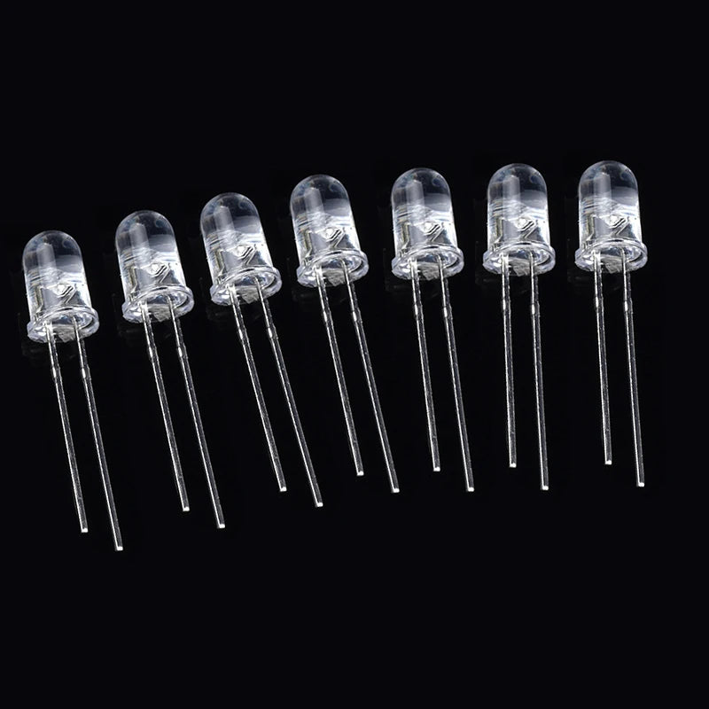 Kit Surtido Diodos LED 3mm/5mm (DIP, Rojo/Naranja/Amarillo/Verde/Azul/Blanco) Componentes Electrónicos