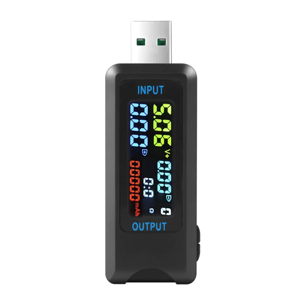 Tester USB Medidor Voltaje/Corriente/Capacidad Batería (Voltímetro Doctor Cargador Power Bank)