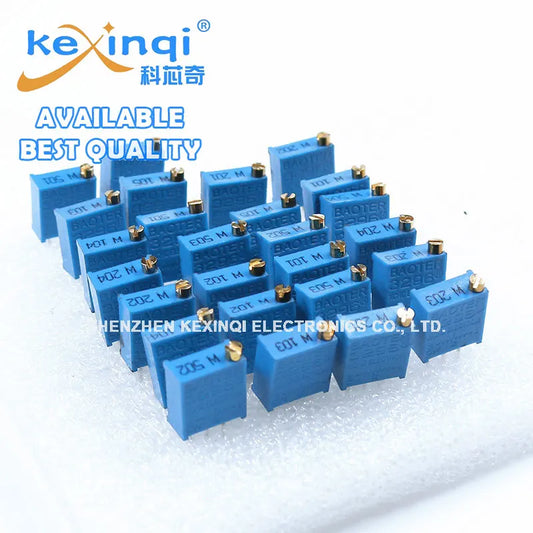 26pcs/set 3296W Potentiometer kit 100R 200R 500R 1K 2K 5K 10K 20K 50K 100K 200K 500K 1M Variable Resistors Set 13values x 2PCS