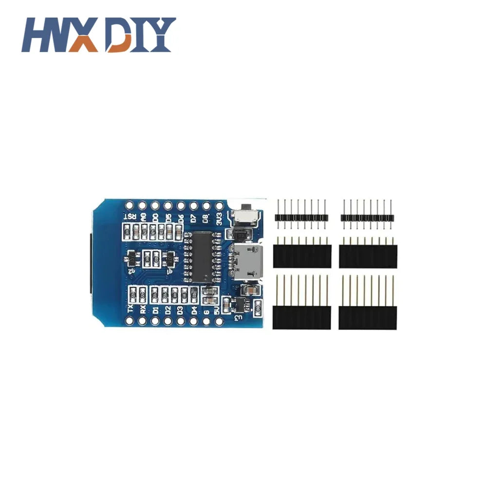 Lote 1-10 Pcs Placa Desarrollo Wemos D1 Mini NodeMCU ESP8266 (ESP-12F) CH340 V2 USB WiFi 3.3V IoT + Pines