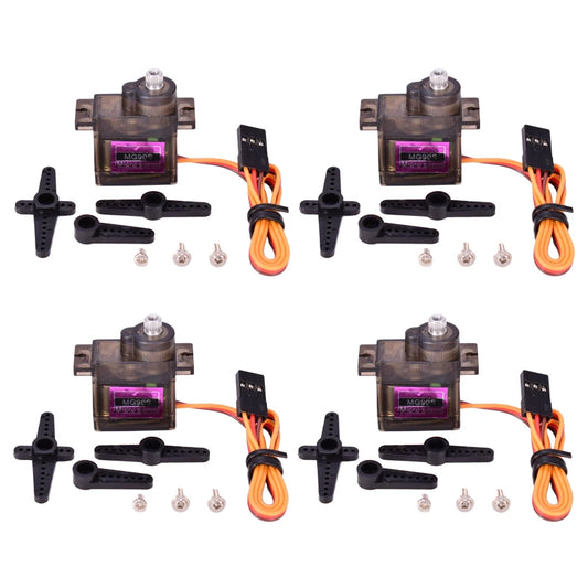 Servo Digital MG90S (9g, Engranaje Metálico) para RC Helicóptero/Avión/Bote/Auto/Robot (1/4/10 Unidades)