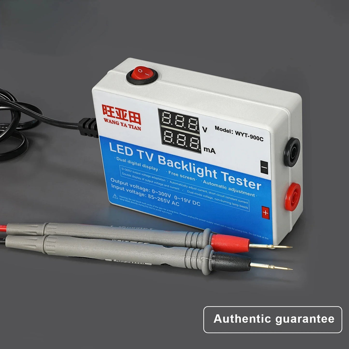 Tester LED Multifuncional 0-300V Output Tiras Backlight Beads Medición Corriente/Voltaje Instrumentos (con Palanca)