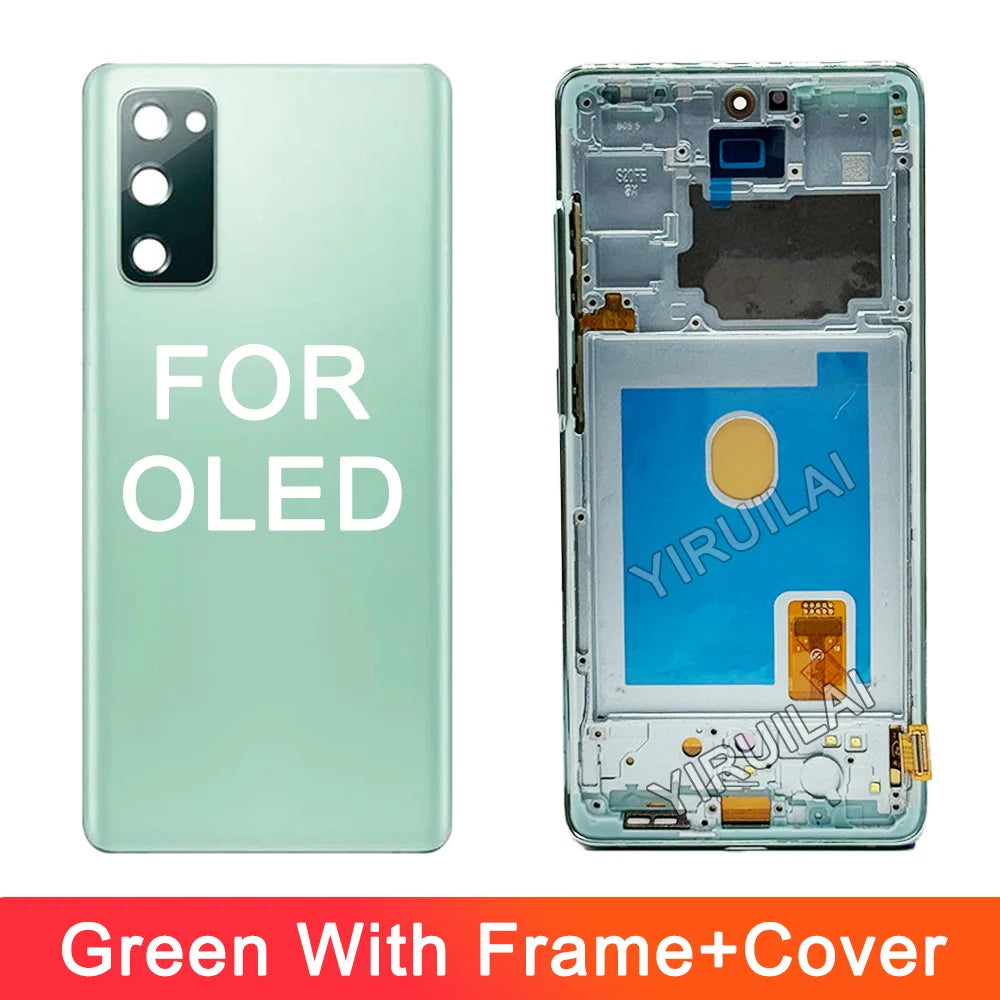 Pantalla LCD OLED 6,43 para Samsung Galaxy S20 FE G780 S20FE 5G G781, montaje de digitalizador con pantalla táctil de repuesto