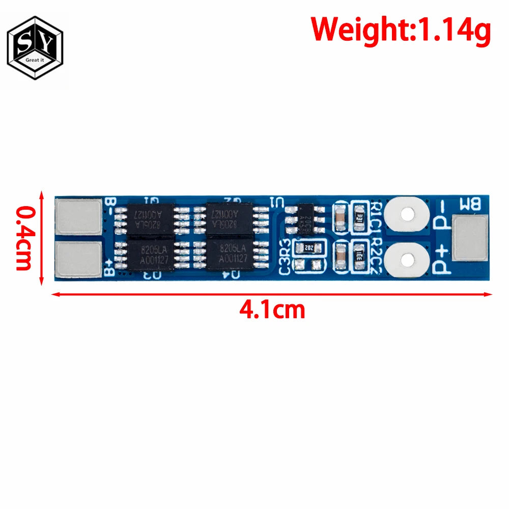 2S 7.4V 8A Li-ion 18650 Lithium Battery Charger Protection Board 8.4V Overcurrent Overcharge / Overdischarge Protection