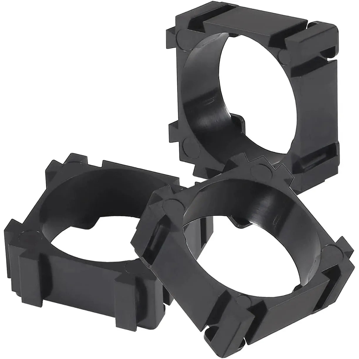 Soporte Plástico Batería Litio 18650 (Pack Bracket Cilíndrico, Espaciador Celda) para Montaje Fijo DIY (100 Unidades)