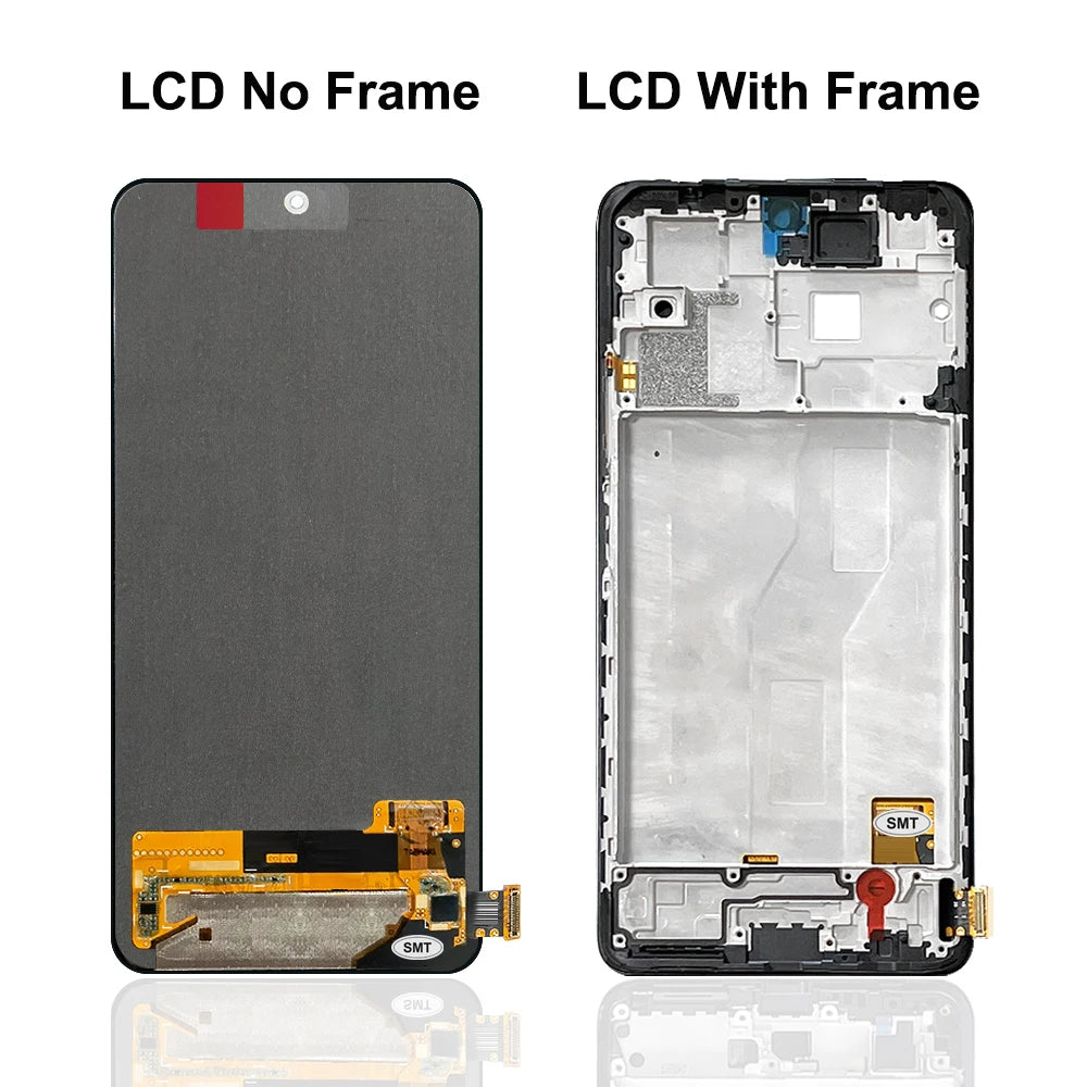 6.67" AMOLED for Xiaomi Redmi Note 10 Pro LCD Display Touch Screen For Redmi Note10Pro M2101K6G LCD Display Replace, with Frame