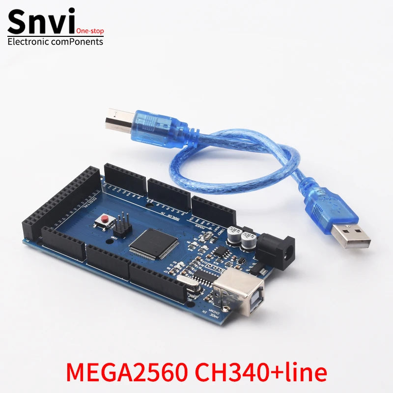 Placa Desarrollo MEGA2560 R3 (ATmega2560-16AU, CH340G) AVR USB / MEGA2560 PRO para Placa Expansión Arduino DIY Kit