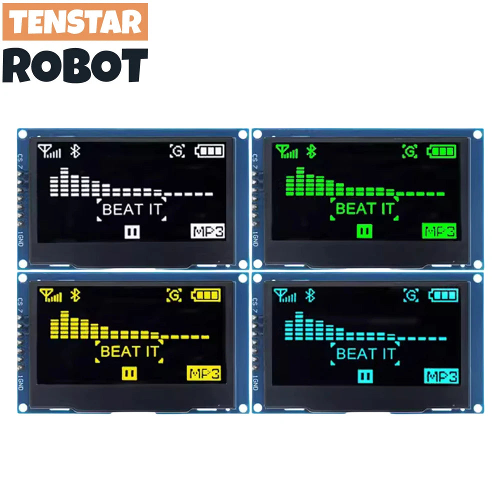OLED 2.4" 2.42 Inch 128x64 LCD Display SSD1309 12864 4 Pin IIC I2C SPI Serial Interface