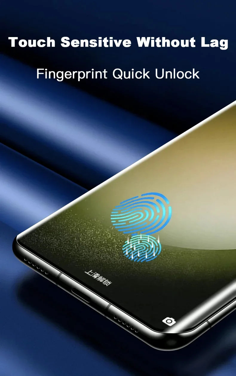 Protector Pantalla Cristal Templado UV Curvo para Samsung Galaxy S24/S23/S22/S21/S20 Ultra/Plus (Compatible S24 Ultra)