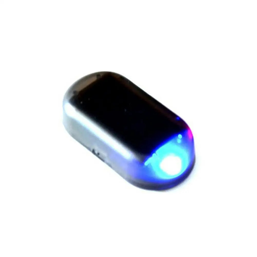 Luz Seguridad Falsa Solar para Auto (Alarma Simulada Dummy Inalámbrica) Lámpara Advertencia Antirrobo LED Intermitente