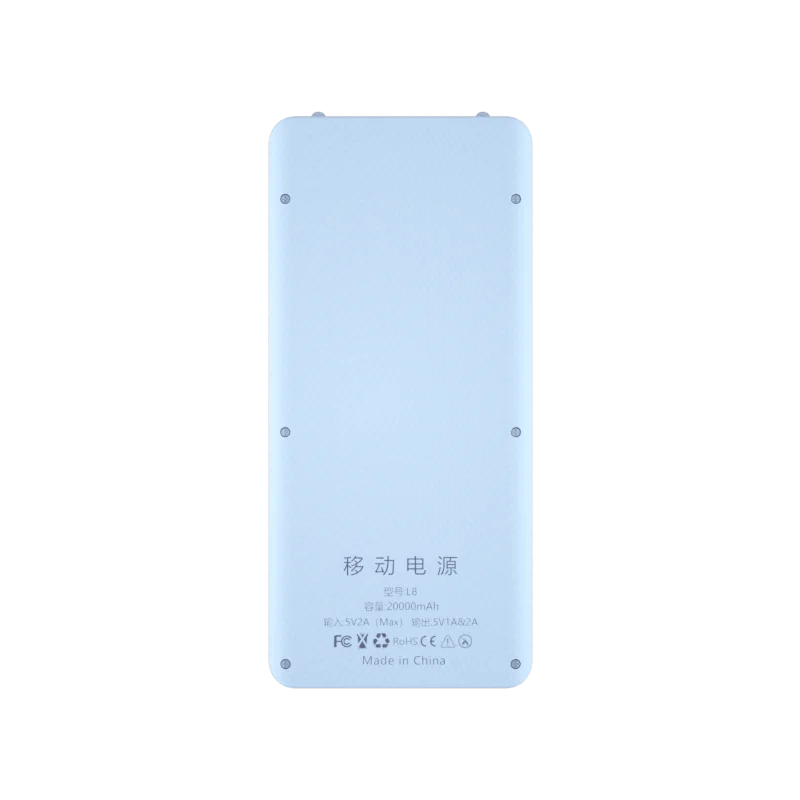 Caja Power Bank Shell DIY 5V (Doble USB/Micro USB/Tipo C) Soporte Baterías 18650 (Carcasa Desmontable, Sin Batería)