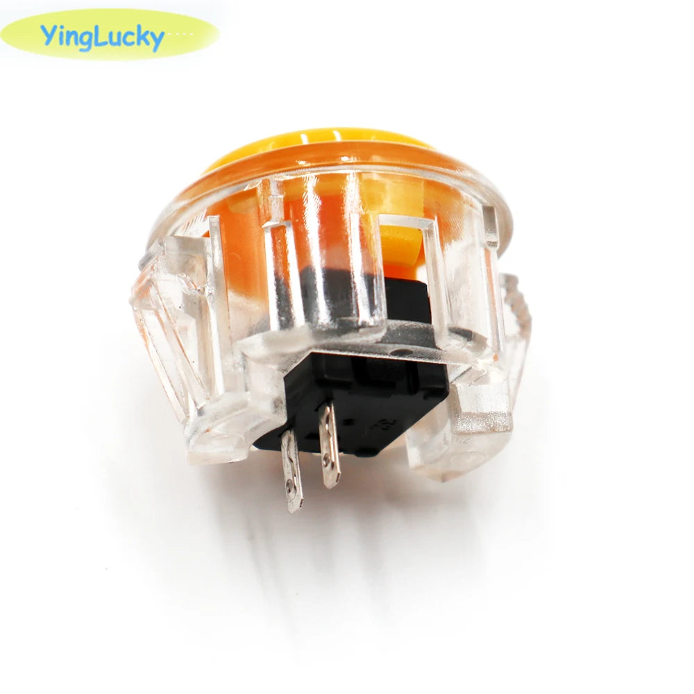 Botón Pulsador Arcade Transparente (30mm/24mm) Reemplazo para Máquina Arcade (1 Unidad)
