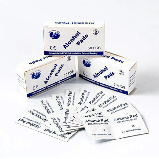 10/100Pcs Car Detailing Disposable Alcohol Disinfection Cotton Pad Wash Care Phone Cleaning Wiper Screen Glasses Cleaning Cotton