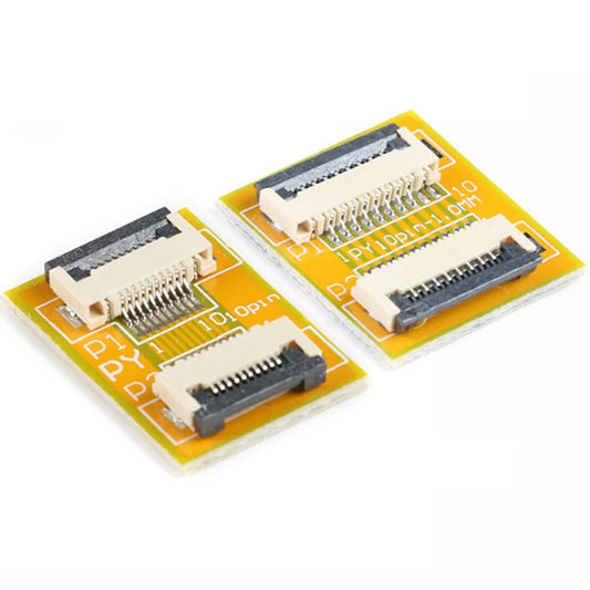 2Pcs FPC FFC Flexible Flat Cable Extension Board soft cable extension 0.5mm 1.0MM Pitch 6 8 10 12 14 20 30 40 50 PIN Connector