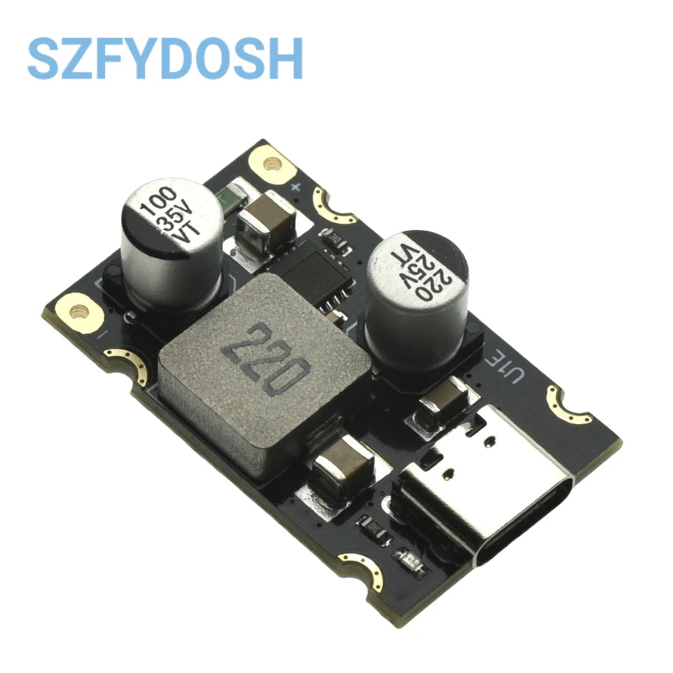 Módulo Carga Rápida PD 65W USB-C Soporta PD3.1/QC3.0/SCP/PPS 5V-20V