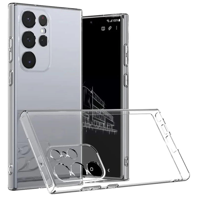 Funda Carcasa Silicona Suave Transparente para Samsung Galaxy A12/A13/A23/A52/A52S/A53/A54/A55 / S20 FE / S21-S25 Ultra / Note 20 Ultra