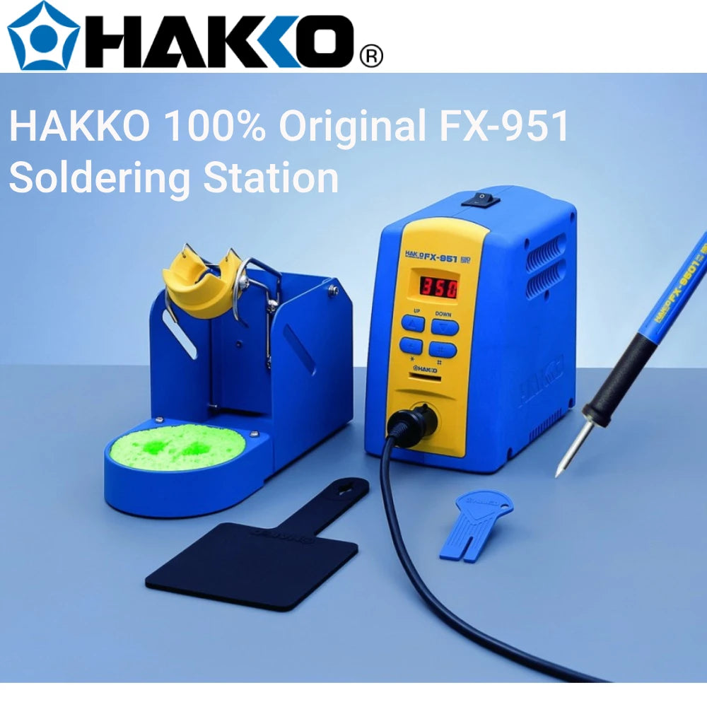 HAKKO FX951 Digital Soldering Station 100% Original 220v ESD Safe Electronic Welding Iron Lead-Free PCB Repair Tool