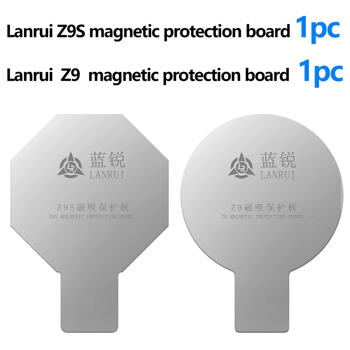 Placa Protectora Magnética Universal Vidrio Trasero Lanrui Z9 para Serie iPhone 11-16 (Protección Imán Carga Inalámbrica)