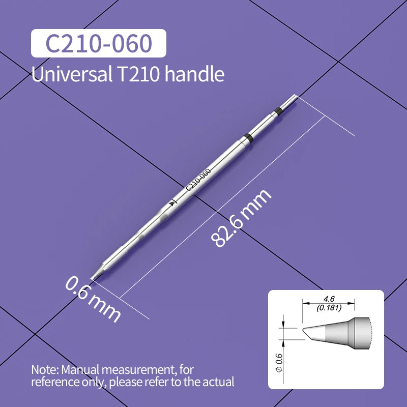 C210 Soldering Tips Compatible with JBC T210 Handle for CD-2SD/2SHE Station Welding Nozzle C210-001 C210-007 C210-008 C210-018