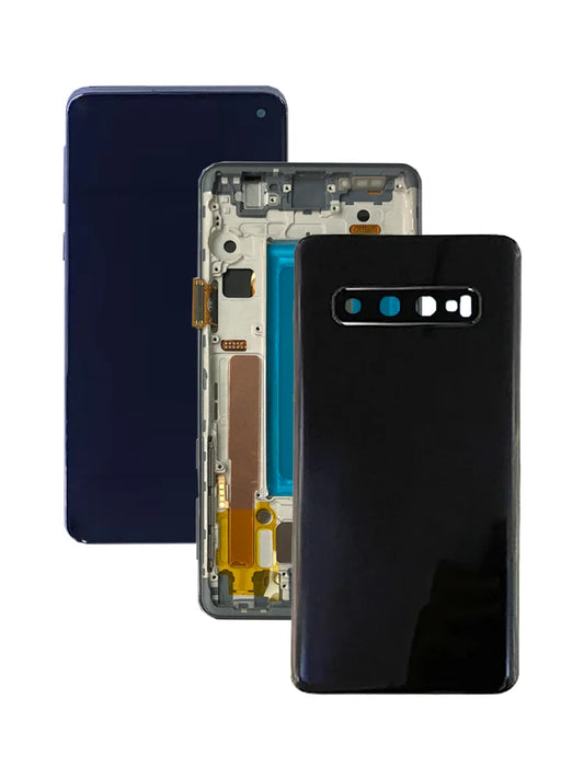 Pantalla LCD probada de 6,1 pulgadas para Samsung Galaxy S10 LCD G973F, piezas de repuesto de digitalizador de pantalla curvada táctil LCD