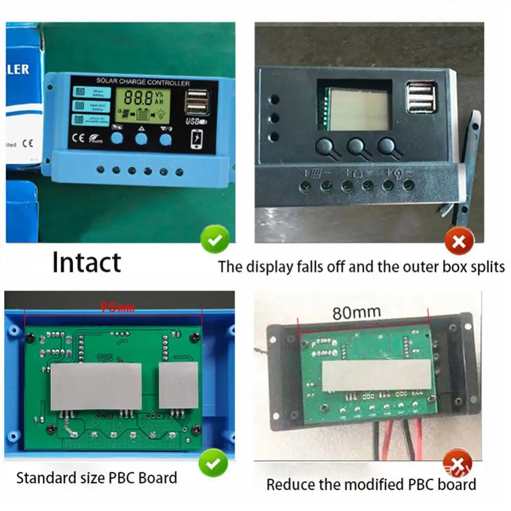 New 10A 20A 30A 12V 24V MPPT Solar Charge Controller 50VDC PV Regulator Colorful Screen For Lithium Lifepo4 GEL Lead Acid