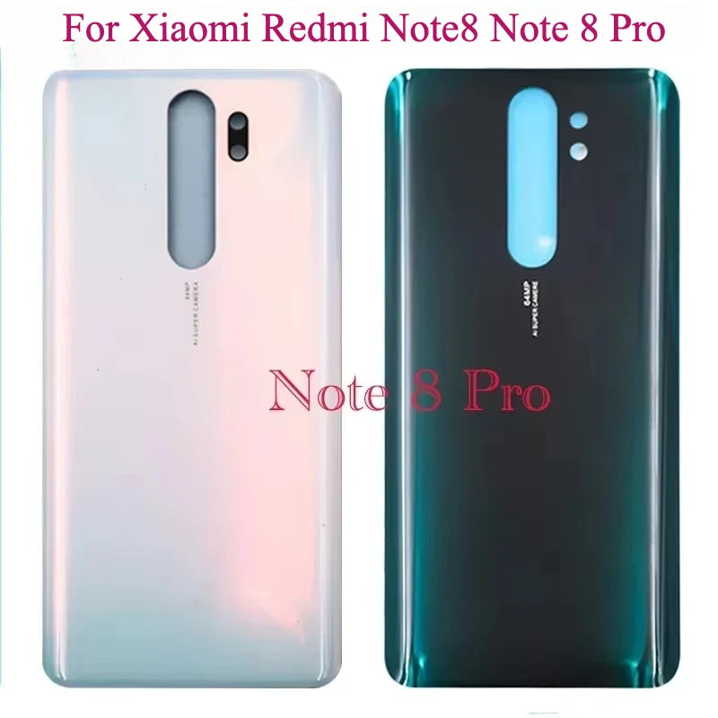 Tapa Trasera Batería Panel Vidrio 3D Carcasa con Adhesivo para Xiaomi Redmi Note 8 / Note 8 Pro (Reemplazo)