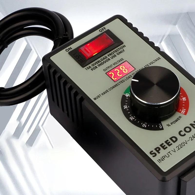 Controlador Velocidad Motor AC 220V 4000W con Display LED Regulador Voltaje Variable Router/Ventilador/Taladro