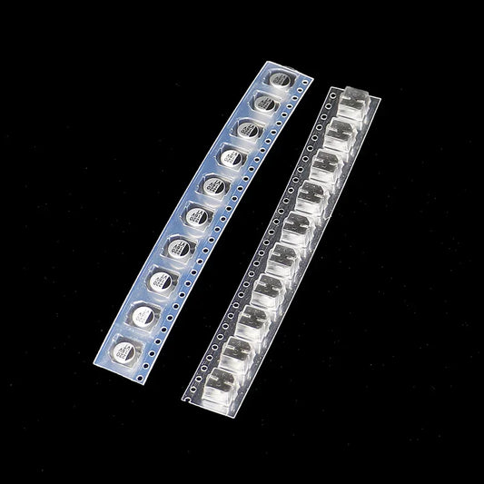 Kit Surtido Capacitor Electrolítico Aluminio SMD (1uF-220uF, 10V-50V, 13 Valores x 10 Unidades) - Pack 130 Piezas