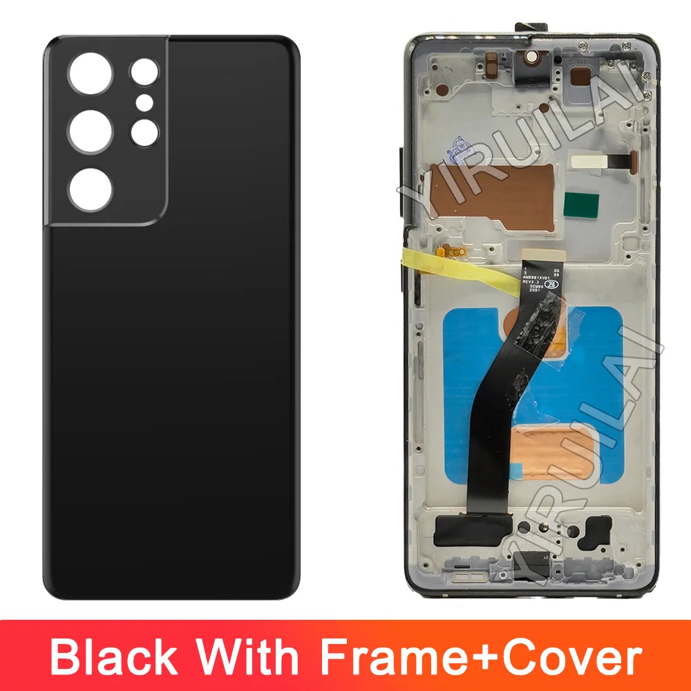 TFT S21 Ultra LCD para Samsung Galaxy S21 Ultra G998B G998B/DS pantalla Lcd reemplazo de montaje de pantalla táctil Digital