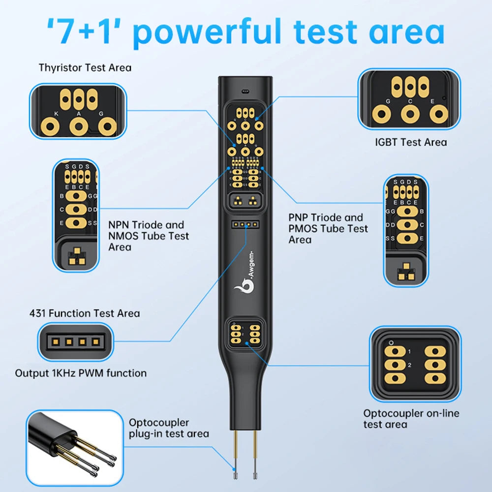 Tester Optoacopladores TO2/TO2P Herramienta Reparación Electrónica Prueba Online Módulo Detección