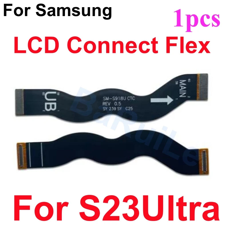 Puerto de carga flexible para Samsung S23 S22 Plus Ultra S901B S901U S906U S908B S S911B S916U S918B placa base conectar Cable USB principal
